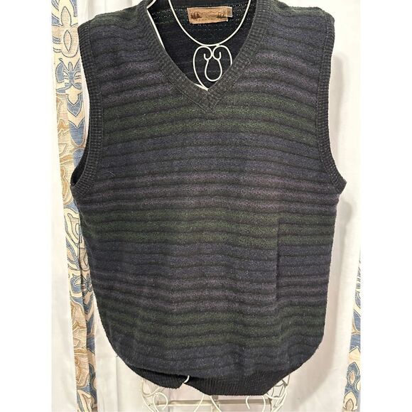 Nice men Vintage Shenandoah Pullover Sweater vest sz XL made in India.  Baggy fi - Picture 1 of 4